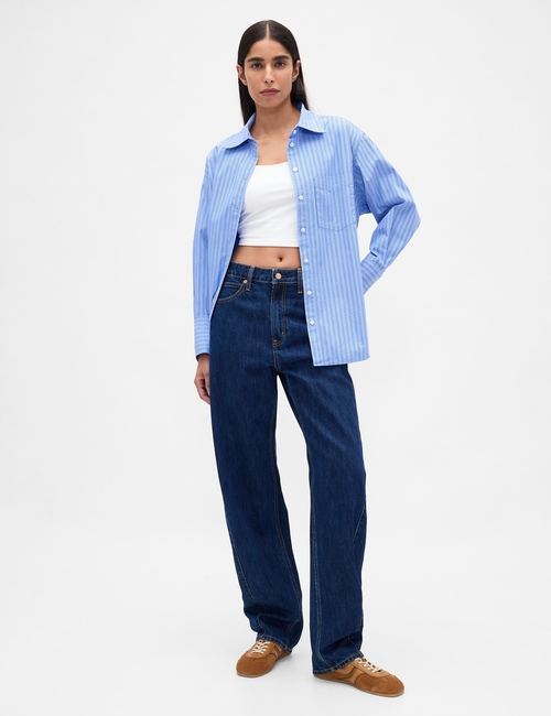 THE BIG SHIRT - POPLIN STRIPES