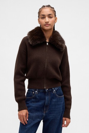 CASHSOFT FUR ZIP UP