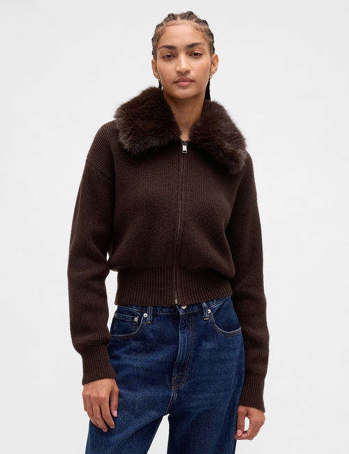 CASHSOFT FUR ZIP UP