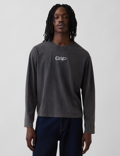 Relaxed Gap Logo Crop T-Shirt
