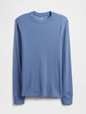 Waffle-Knit Crewneck T-Shirt