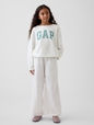 Kids French Terry Wide-Neck Logo Sweatshirt