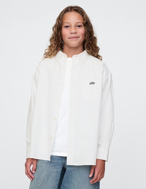 Kids Mini Logo Oxford Shirt