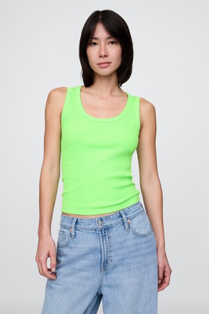 Rib Scoop Tank Top