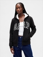 Relaxed Gap Logo Sherpa-Lined Zip Hoodie
