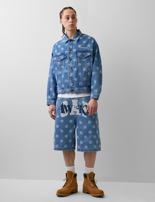 Gap × Awake NY ‘90s Loose Dotted Denim Shorts