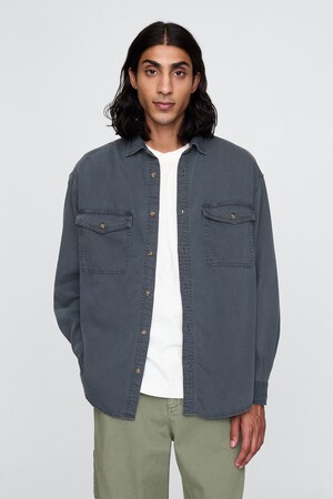 LS DENIM ULTRASOFT BIG SHIRT