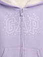 babyGap Logo Sherpa-Lined Hoodie