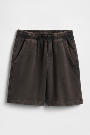 Kids Washed-Fleece Pull-On Shorts