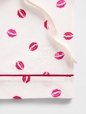 GAP X SUMMER FRIDAYS PRINTED POPLIN PJ SHORT LIPS