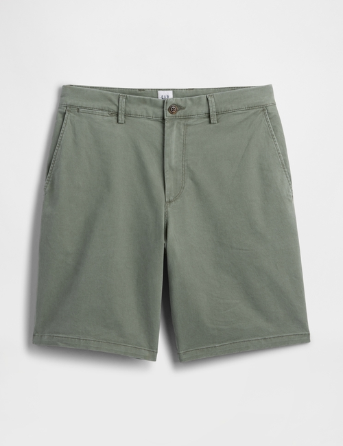 9" Essential Khaki Shorts
