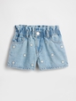 Baby & Toddler Embroidered Denim Stride Shorts