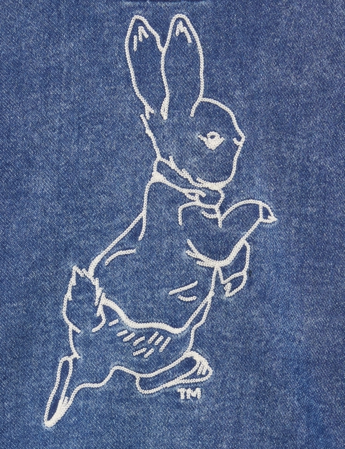 Baby Peter Rabbit™ Knit Denim Shawl Cardigan