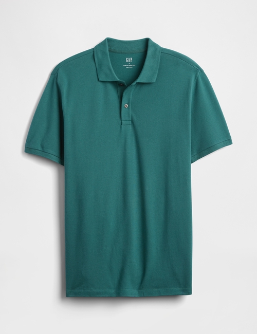 V-STRETCH PIQUE POLO - SOLID