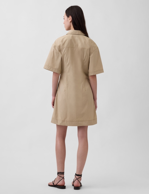 SS FITTED MINI SHIRTDRESS