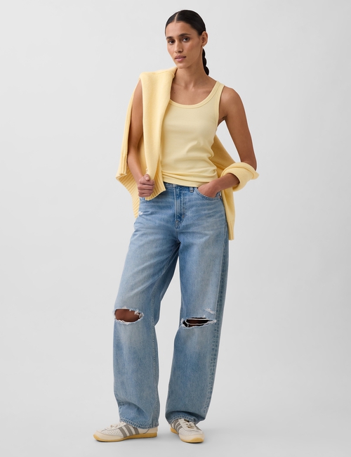 Rib Scoop Tank Top