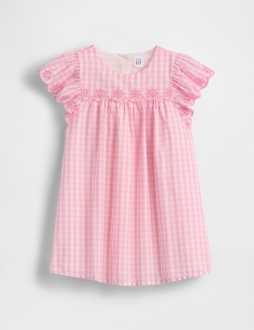 Baby & Toddler Eyelet Gingham Dress