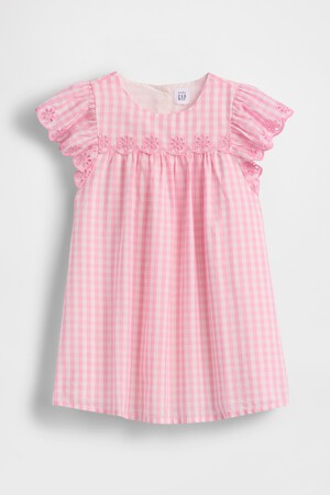 Baby & Toddler Eyelet Gingham Dress
