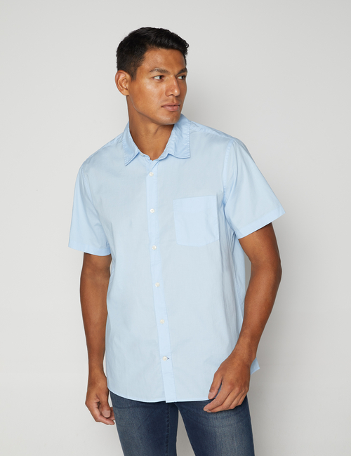 Stretch Poplin Shirt in Slim Fit