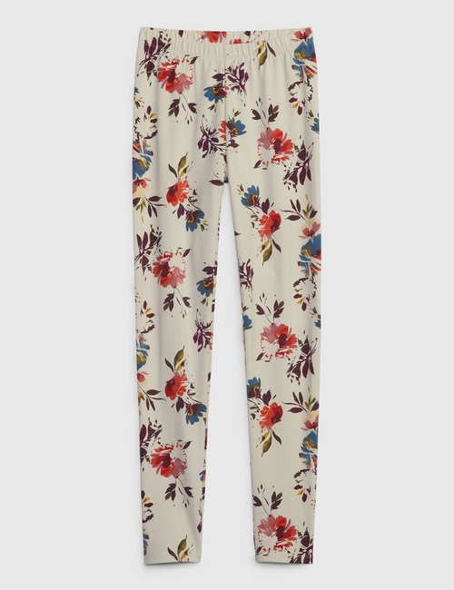 Kids Cotton Floral Leggings
