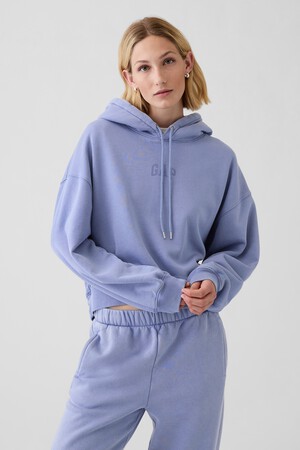 Vintage Soft Cropped Hoodie