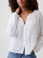 V-GAUZE BUTTON THROUGH