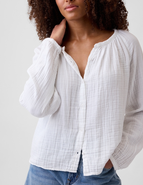 V-GAUZE BUTTON THROUGH