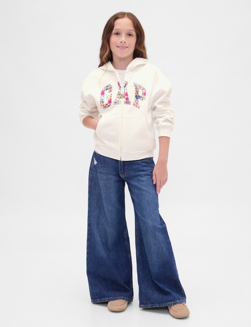 Kids VintageSoft Logo Zip Hoodie
