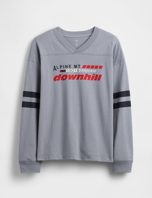 V-LS GRAPHIC WINTER TEE