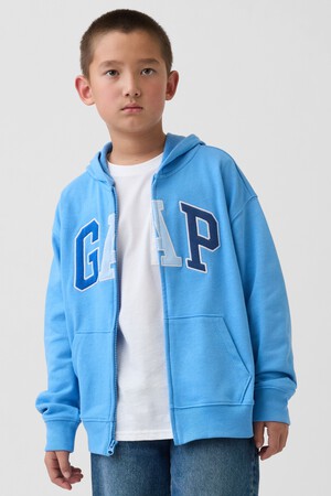 Kids Relaxed Gap Logo French Terry Zip Hoodie
