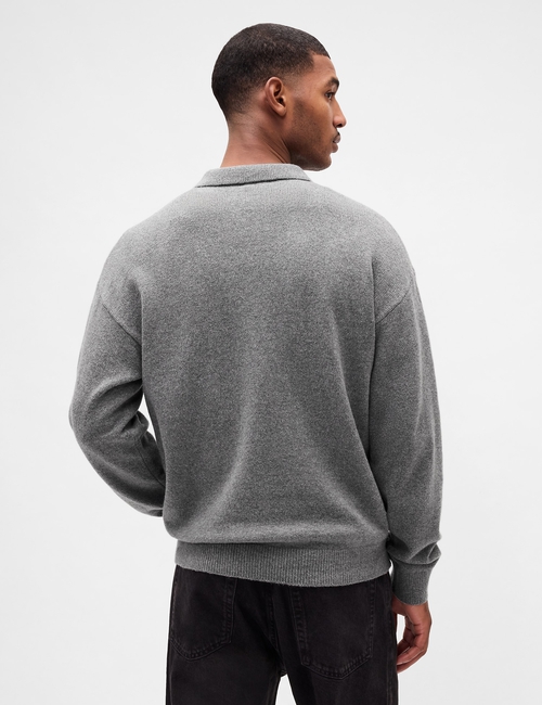 CashSoft Relaxed Polo Sweater
