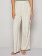 High Rise Wide-Leg Pleated Trousers