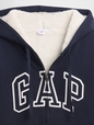 Relaxed Gap Logo Sherpa-Lined Zip Hoodie