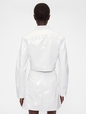 GAP STUDIO CROPPED PATENT MOTO JACKET
