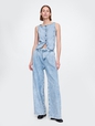 365 High Rise UltraSoft Pleated Denim Trousers