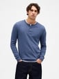 LS DOUBLE KNIT HENLEY