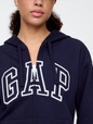Relaxed Gap Logo Zip Hoodie