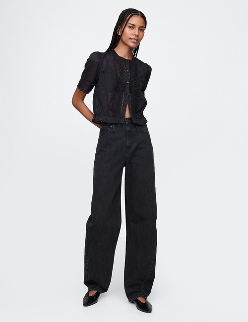 Lace-Trim Shirt