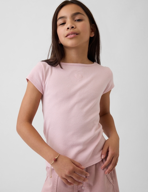 Kids Cap-Sleeve Fitted T-Shirt