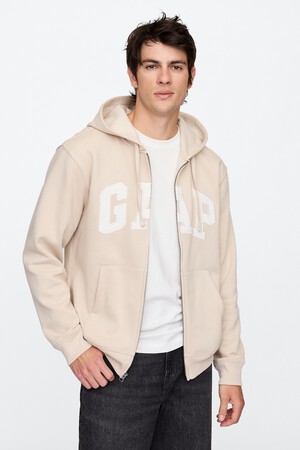 Relaxed Gap Logo Zip Hoodie