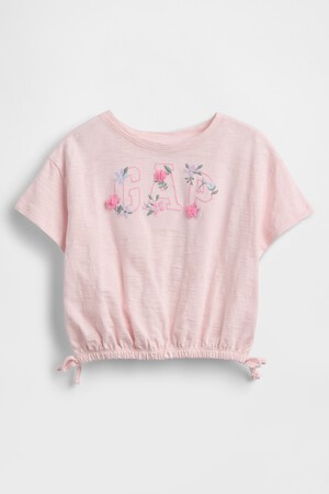 Baby & Todder Organic Cotton Embroidered Logo T-Shirt