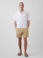 7.5" Linen-Cotton Shorts