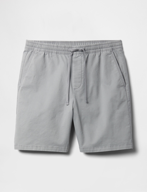 7" Essential Pull-On Khaki Shorts