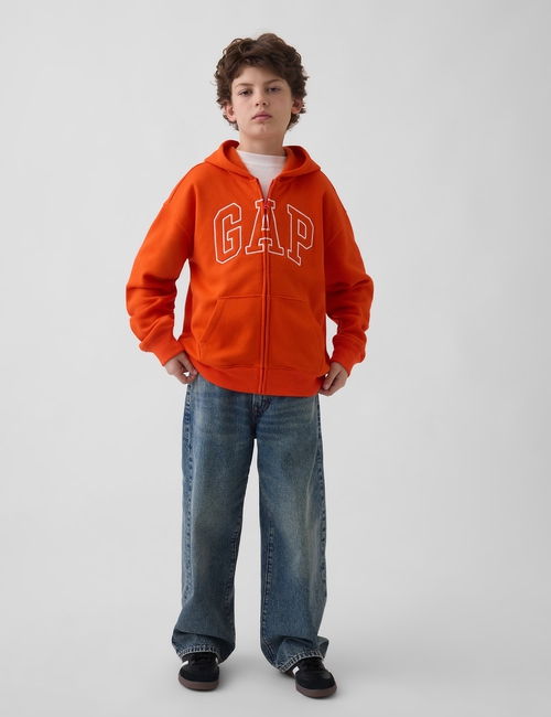 Kids Relaxed Gap Logo French Terry Zip Hoodie