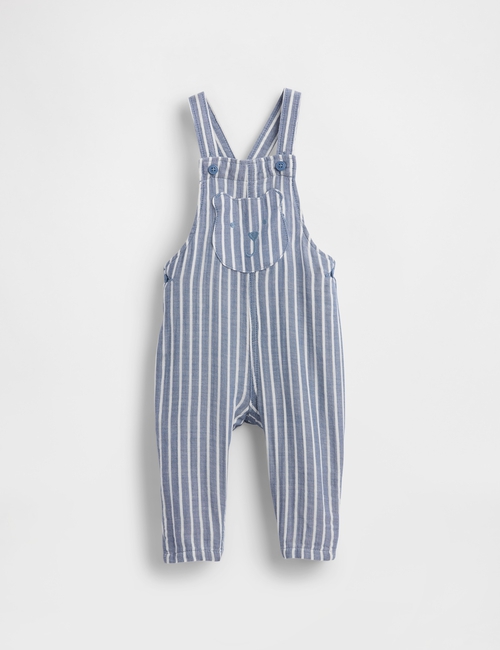 GAUZE STRIPE OVERALL