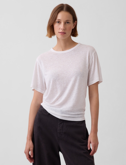 SS LINEN OVERSIZED TEE