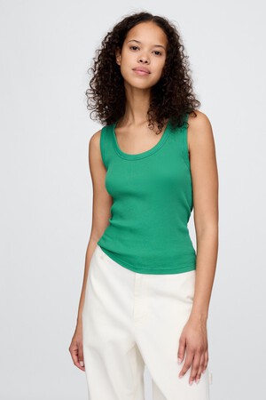 Rib Scoop Tank Top