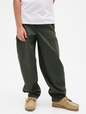 Kids Brushed Cargo Baggy Taper Pants