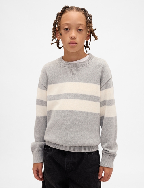Kids Relaxed Crewneck Sweater