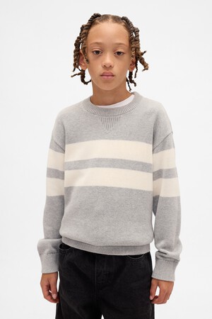 LS STRIPE COTTON CREW